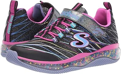 Skechers Kids Girls Skech Air Jumpindots Shoe Blackmulti 12 Medium Us Little Kid