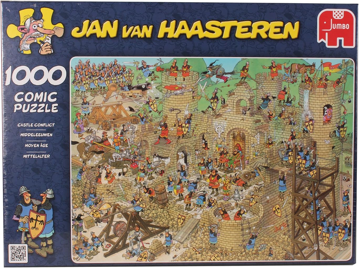 Jan Van Haasteren - Castle Conflict Jigsaw Puzzle (1000 Pieces)