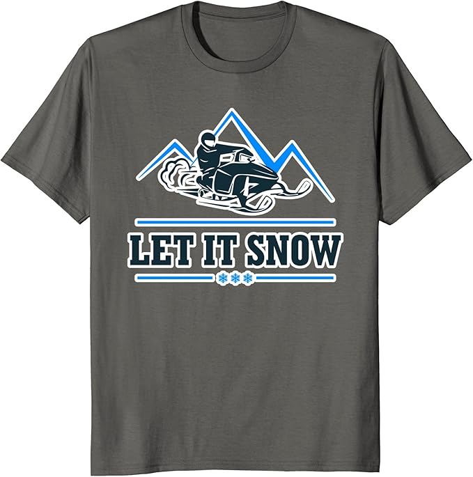 Let It Snow Winter Snowmobile Extreme Holiday Shirt Clothing