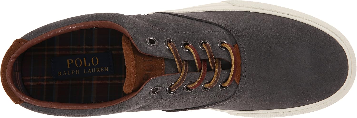 polo ralph lauren men's vaughn saddle fashion sneaker