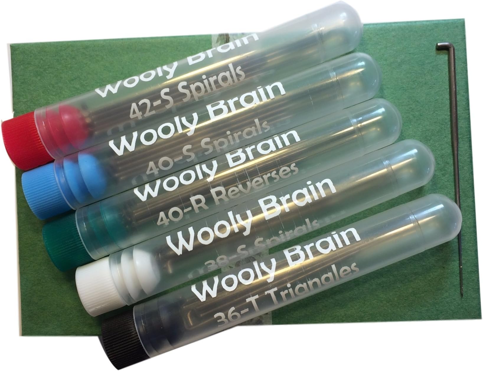 Needle Felting Needle Set G - 5 Each of 5 Types: 36-Triangle, 38-Spiral, 40-Reverse, 40-Spiral, and 42-Spiral