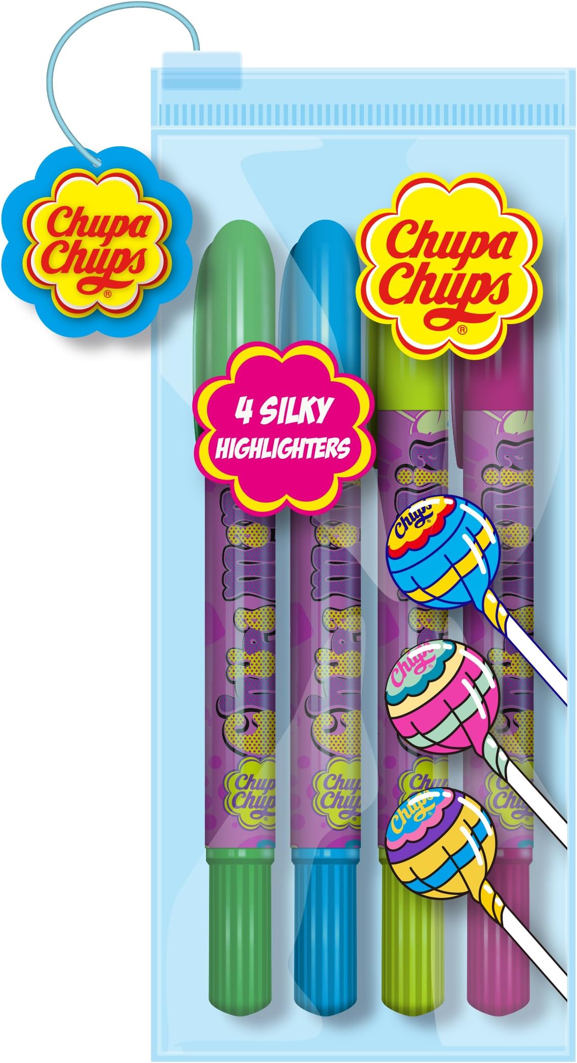 Chupa Chups Silky Highlighters, Pink