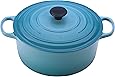 Le Creuset Enameled Cast Iron Signature Round Dutch Oven, 4.5 qt., Caribbean