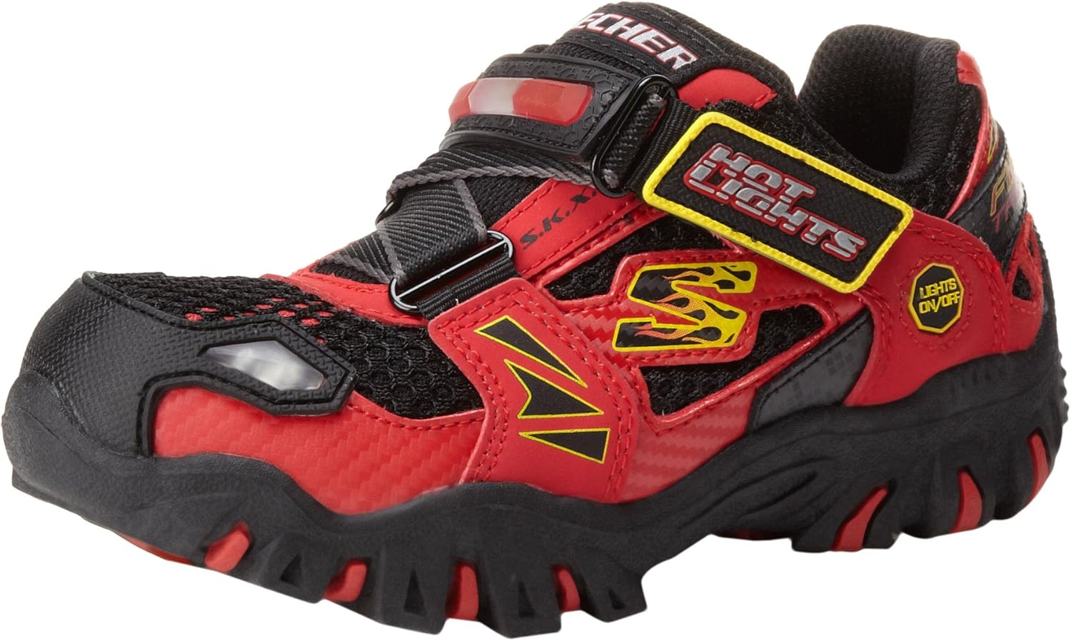 Skechers Boys Damager Fire Truck Red/Black Low Top 90347L 12 UK Child, 30 EU Amazon.co.uk
