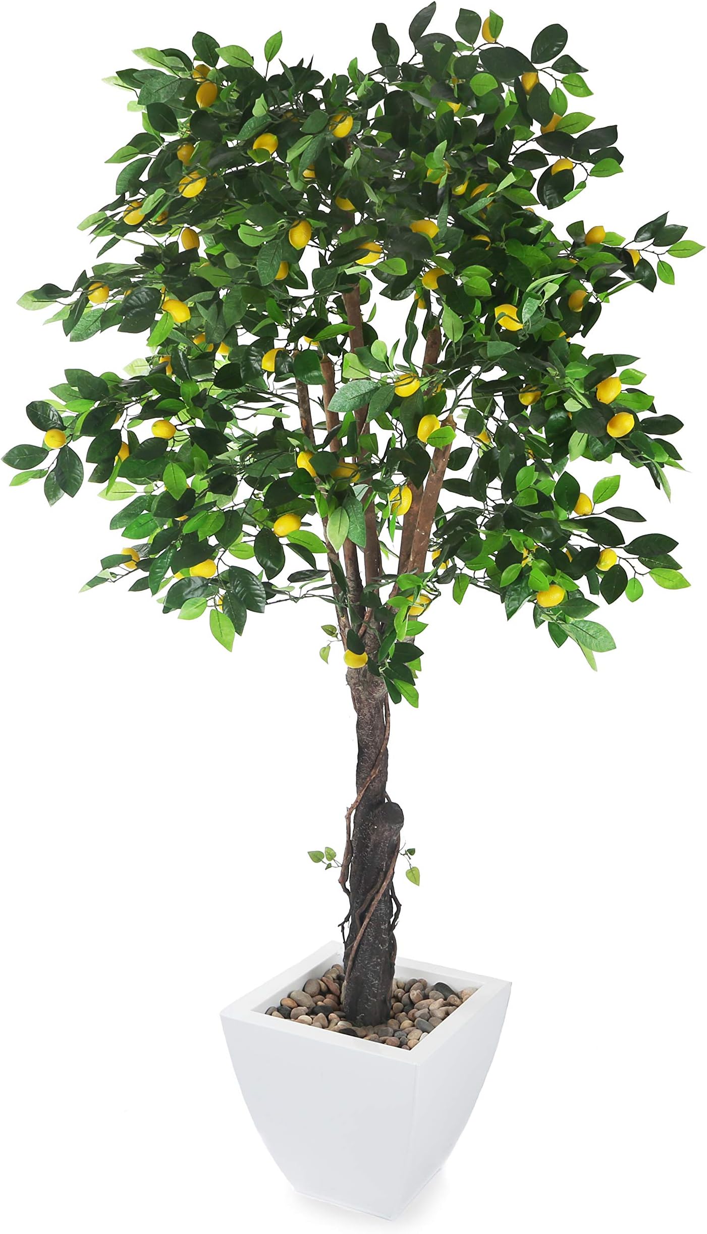 Closer2Nature Artificial 6ft Lemon Tree - Portofino Planter Not Included