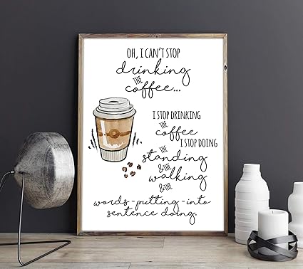 Oh I Can T Stop Drinking The Coffee Lorelai Gilmore Quote Gilmore Girls Watercolour Coffee Cup Movie Quote Wall Art Print Amazon Co Uk Welcome