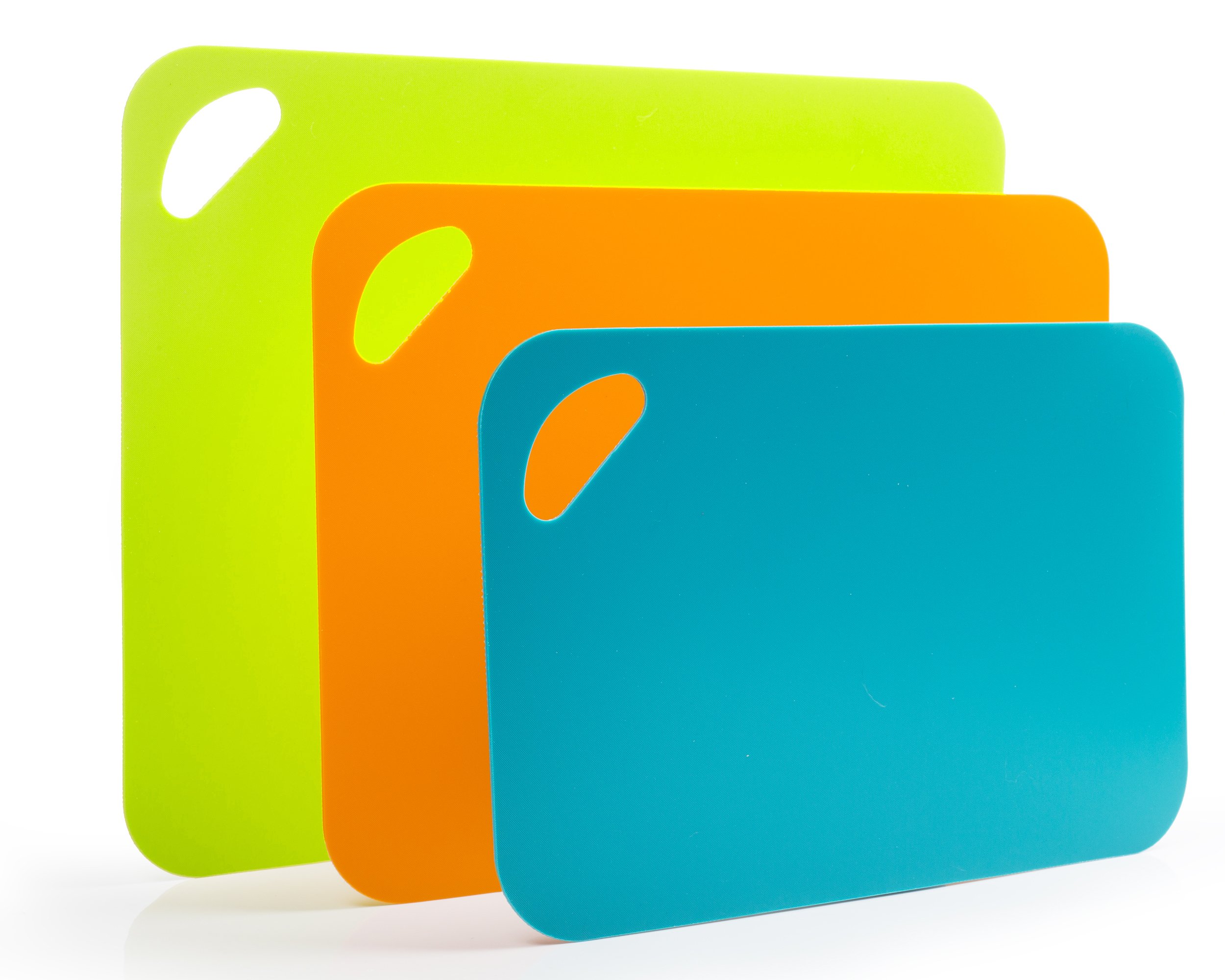 Flexible Cutting Board Mat Set, Extra Thick Plastic with NonSlip