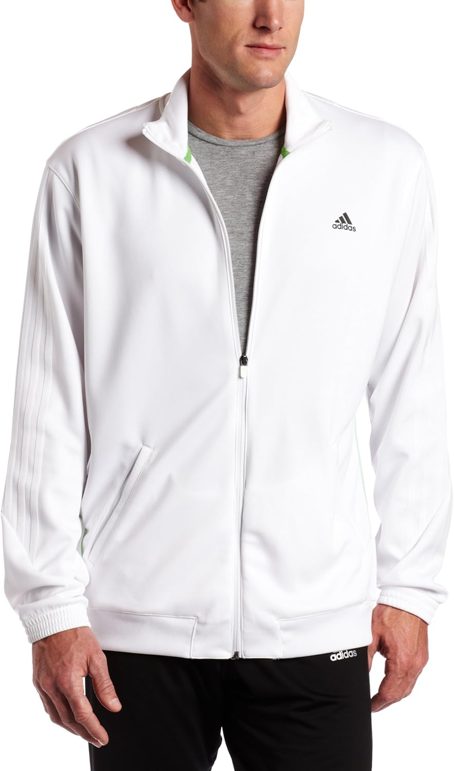 adidas Men's Response WarmUp Jacket (White/ 2XLarge