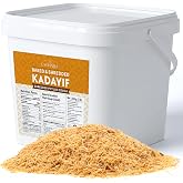 Eastanbul Baked Kataifi Shredded Fillo Dough, Kadayif, Toasted Katafi, 3lb | Dubai Chocolate Ingredient, Kunafa Dough, Knafeh, Toasted Katifi, Baked Kadaif Pastry, Dubai Kataifi, Kosher by Star-K, Halal