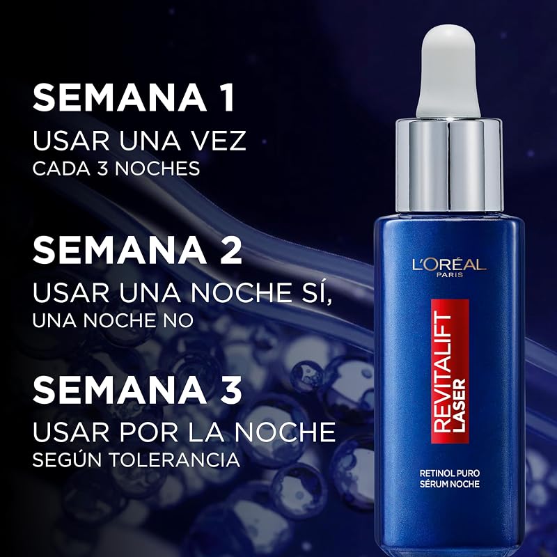 L'Oréal Paris Revitalift Laser Serúm de Noche Nº1 con Retinol Puro, 30ml