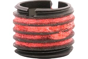 E-Z LOK Threaded Insert for Metal 12L14 Carbon Steel Thread Inserts 5/8-11 Internal Threads, 1-8 External Threads, 0.781 Length Pack of 5