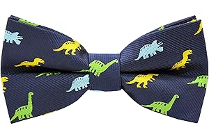 Carahere Boys Bow Ties Handmade Adjustable Pre-Tied Pattern Bow Ties For Kids