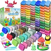 ESSENSON Air Dry Clay, 100 Colors | Modeling Clay for Kids, DIY Molding Magic Clay, Gift for Kids