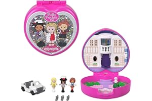 Polly Pocket x Clueless Collector Compact, Micro Dolls and Playset, 5 Themed Accessories Including Toy Car, Cher, Dionne, & Tai