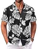 COOFANDY Men's Tropical Shirts Short Sleeve