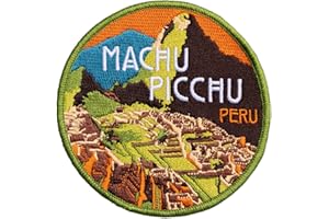 Machu Picchu Patch Embroidered Iron-on/Sew-on Badge (3 Inch) Travel Peru Souvenir Emblem Gift Patches