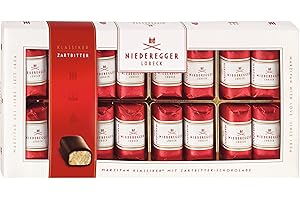 Niederegger Classic Loaves: Pure Marzipan Covered in Crisp and Dark Chocolate, 200g / 7oz. |16 Pieces per Box | Premium, Handcrafted, Authentic | Made in Germany since 1806 | Kosher