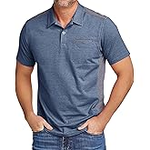 SWISSWELL Polo Shirts for Men with Pocket Short Sleeve Lightweight Performance Golf Shirt Mesh Summer Casual Shirt