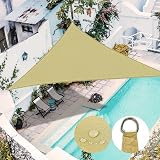 RICHIE Sun Shade Sail Triangle 5x5x5m Waterproof 98% UV Block with Rope