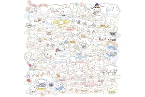 ROFOLO 100PCS Cinnamoroll Stickers, Cute Dog Stickers, Vinyl Waterproof Stickers for Kids Teens Girls Adults Phone Water Bottles Skateboard Guitar