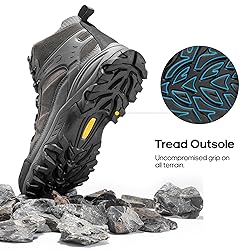 NORTIV 8 Men's Waterproof Hiking Boots Outdoor Mid