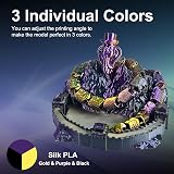 ERYONE Silk Tri-Color PLA Filament 1kg Coextrusion 3-Color Silk Gold Purple view 2