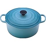 Le Creuset Enameled Cast Iron Signature Round Dutch Oven, 4.5 qt., Caribbean