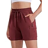 MASKERT Women's Hiking Cargo Shorts 5" 7" 9" Quick Dry Athletic Golf Shorts Lightweight Running Summer Casual Shorts