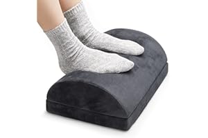 Sky Solutions Under Desk Foot Rest - Memory Foam, Ergonomic, Adjustable Footrest for Under Desk Cushion, Gaming Stool - Work from Home Essentials & Desk Accessories