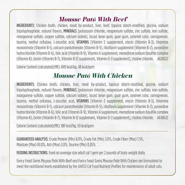 FANCY FEAST GEMS PATE CAT FOOD MOUSSE AND A HALO OF SAVORY GRAVY WET CAT FOOD VARIETY PACK – (PACK OF 12) 4 OZ. BOXES