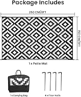 Albert Austin Large Outdoor Rug 150x250cm UV Resistant Waterproof Mat view 2