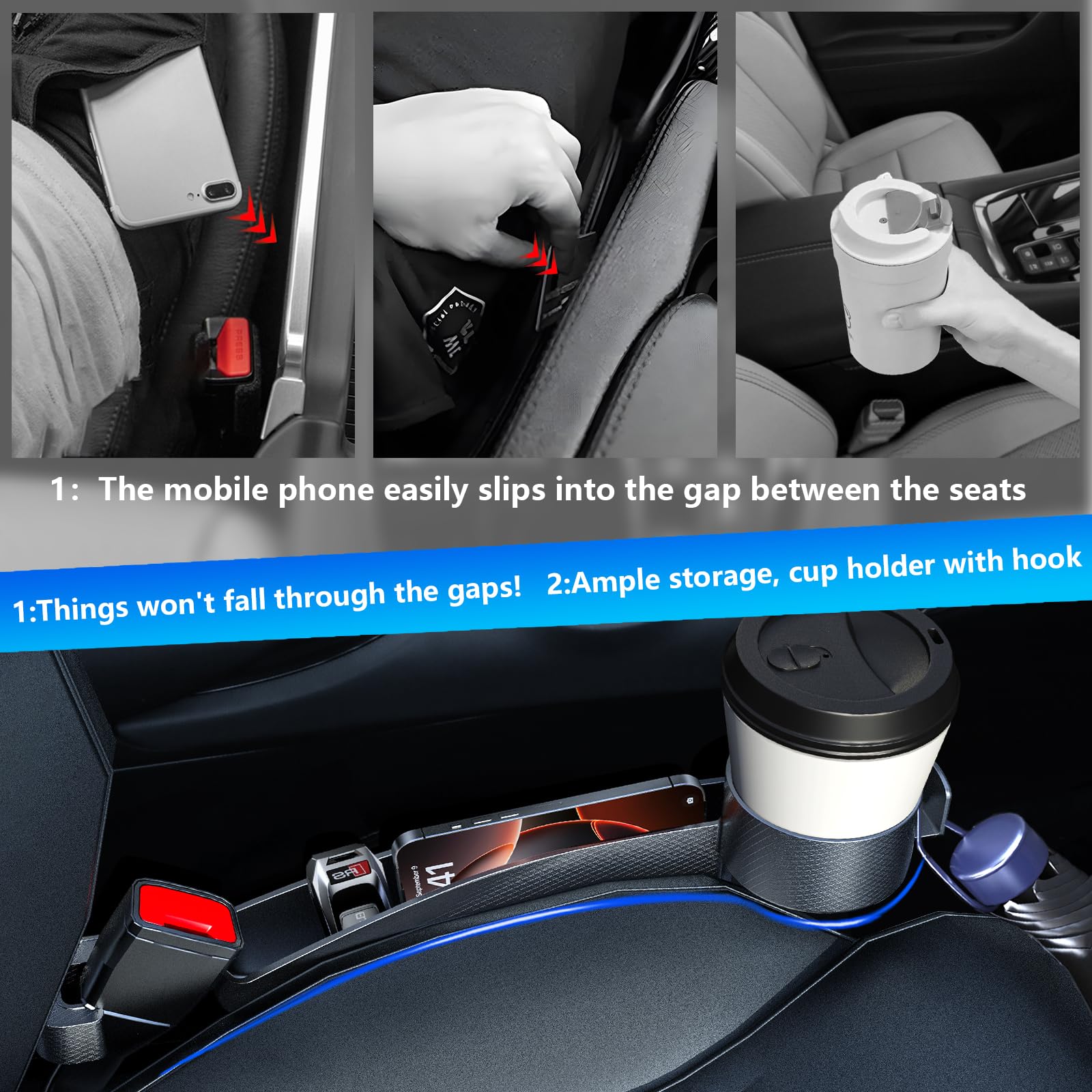 Condition photo showing New/Like New for seat gap filler compatible with crosstrek/forester.deeper than standard retail models(7.5cm)|added c