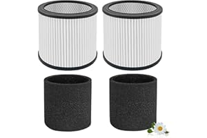 Nerans 2 Pack 90304 Replacement Filter Compatible with Shop Vac 90304 90350 90333 90585,Wet Dry Vac Cartridge Filter with Foa