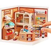 Rolife Super Creator Set, Tiny House Construction Blocks for Little Dolls, DIY Plastic Mini Model Kits Teens Aged 14+, Adult Crafts/Hobbies (Furry Friends&rsquo; Home)