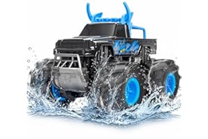 BainGesk Waterproof Remote Control Monster Truck Toys, 1:16 RC Car, 2.4GHz 4WD All Terrain Car Toys with 2 Rechargeable Batteries, Off-Road Truck Gifts for 6, 7, 8, 9, 10, 11, 12 Year Old Boys