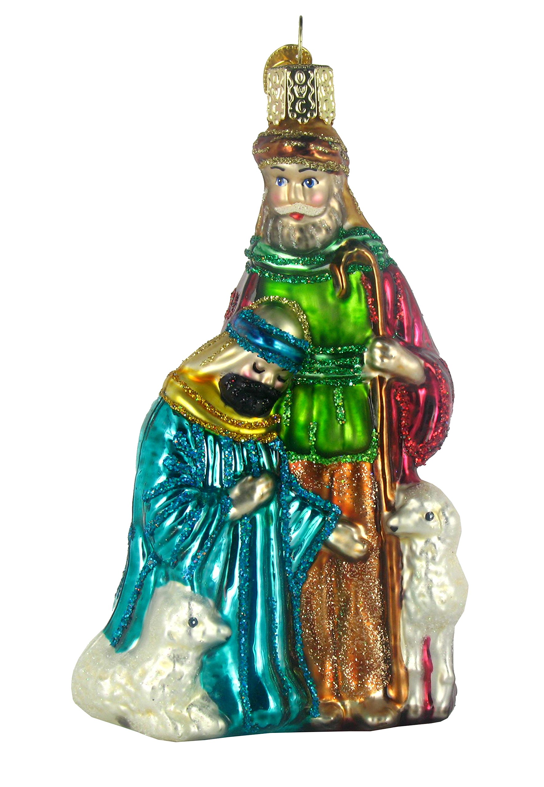 Old World Christmas 9-Piece Nativity Ornament Collection Standard