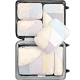 OlarHike 6 Set Packing Cubes for Travel, 4 Various Sizes(Large,Medium,Small,Slim) Luggage Organizer Bags for Travel Accessori