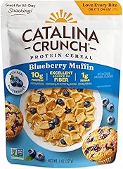 Catalina Crunch Protein Cereal - Breakfast Cereal with 10g of Protein, No Added Sugar - Gluten Free - Blueberry Muffin - 8 oz