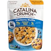 Catalina Crunch Protein Cereal, Blueberry Muffin, 8 oz Bag (Pack of 1) | 10g of Protein, No Added Sugar, Gluten Free, Breakfast Cereal, Packaging May Vary