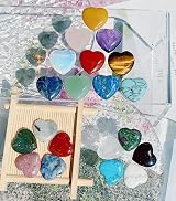 XIANNVXI 20 Pcs Healing Crystals Gemstones Heart Stones Gift Set for Women view 5