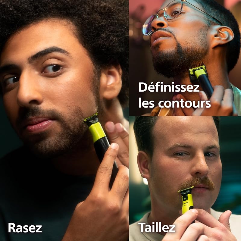 OneBlade 360 avec connectivité Authentique Visage + Corps, Rasoir électrique, Tondeuse à Barbe, Technologie de Lame 360, 1 Lame 360, 1 Sabot réglable 5 en 1, 1 kit Corps, QP4631/65