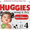 Huggies Size 4 Diapers, Snug & Dry Baby Diapers, Size 4 (22-37 lbs), 27 Count, Packaging May Vary