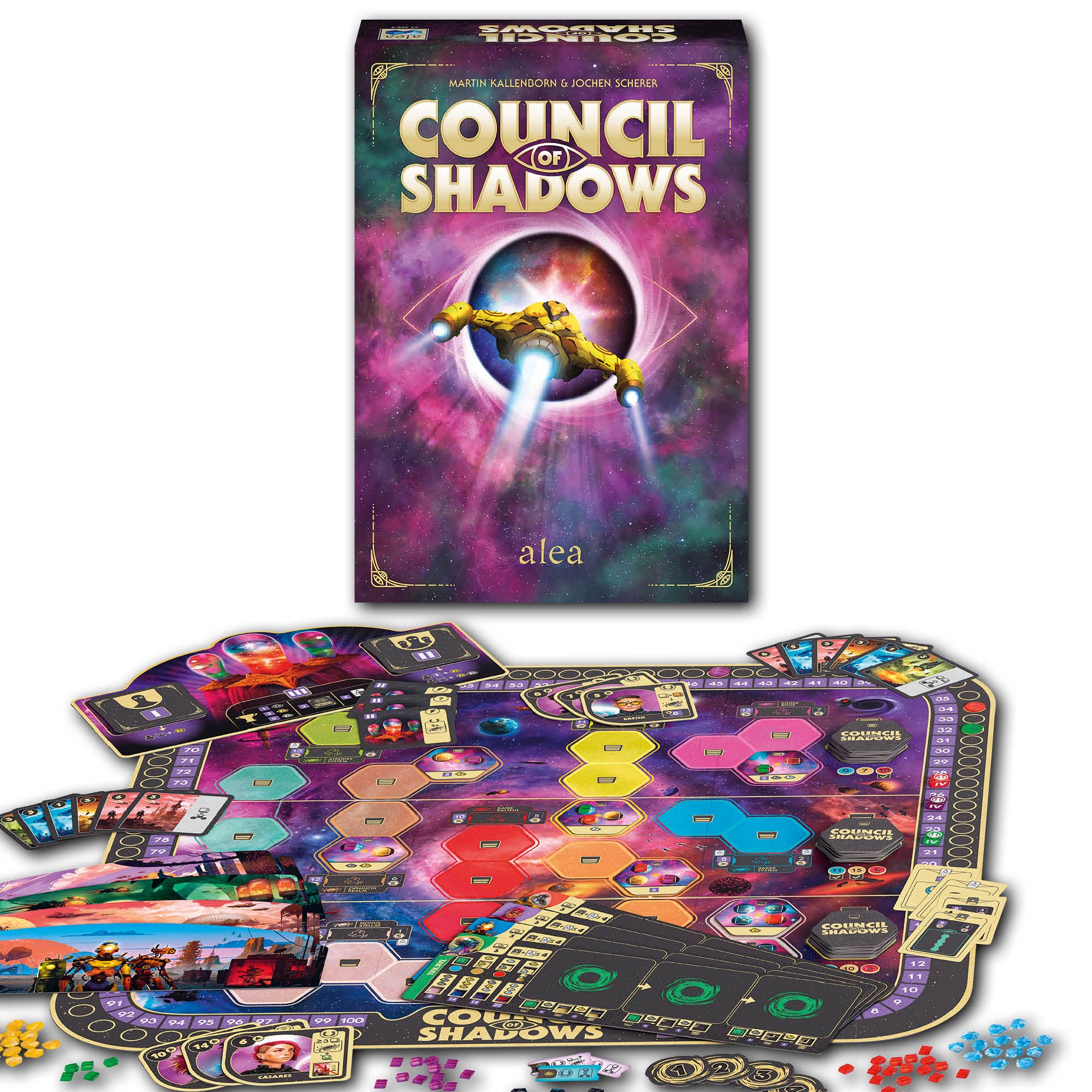 Ravensburger 27366 - Council of Shadows, Strategiespiel für 1-4 Spieler ab 14 Jahren, Alea Spiele