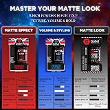 G Gabri Texture Powder 21g Hair Styling Natural Matte Finish Invisible Hold Men view 2
