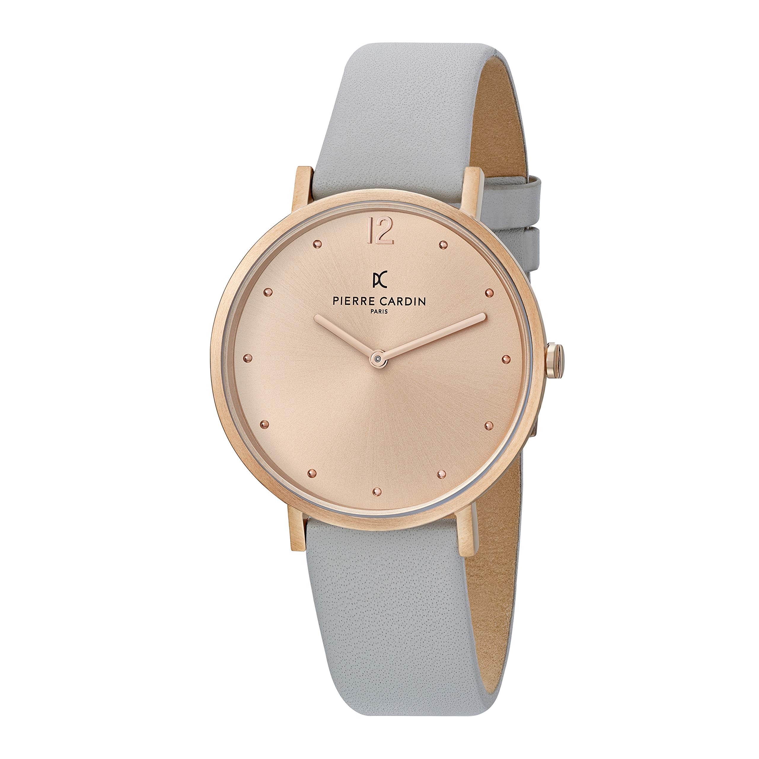 Pierre Cardin Women Analogue Quartz Watch with Leather Strap CBV.1011