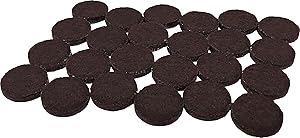 Shepherd Hardware 9877 1-1/2-Inch Heavy Duty Self-Adhesive Felt Furniture Pads, 24-Count, Brown