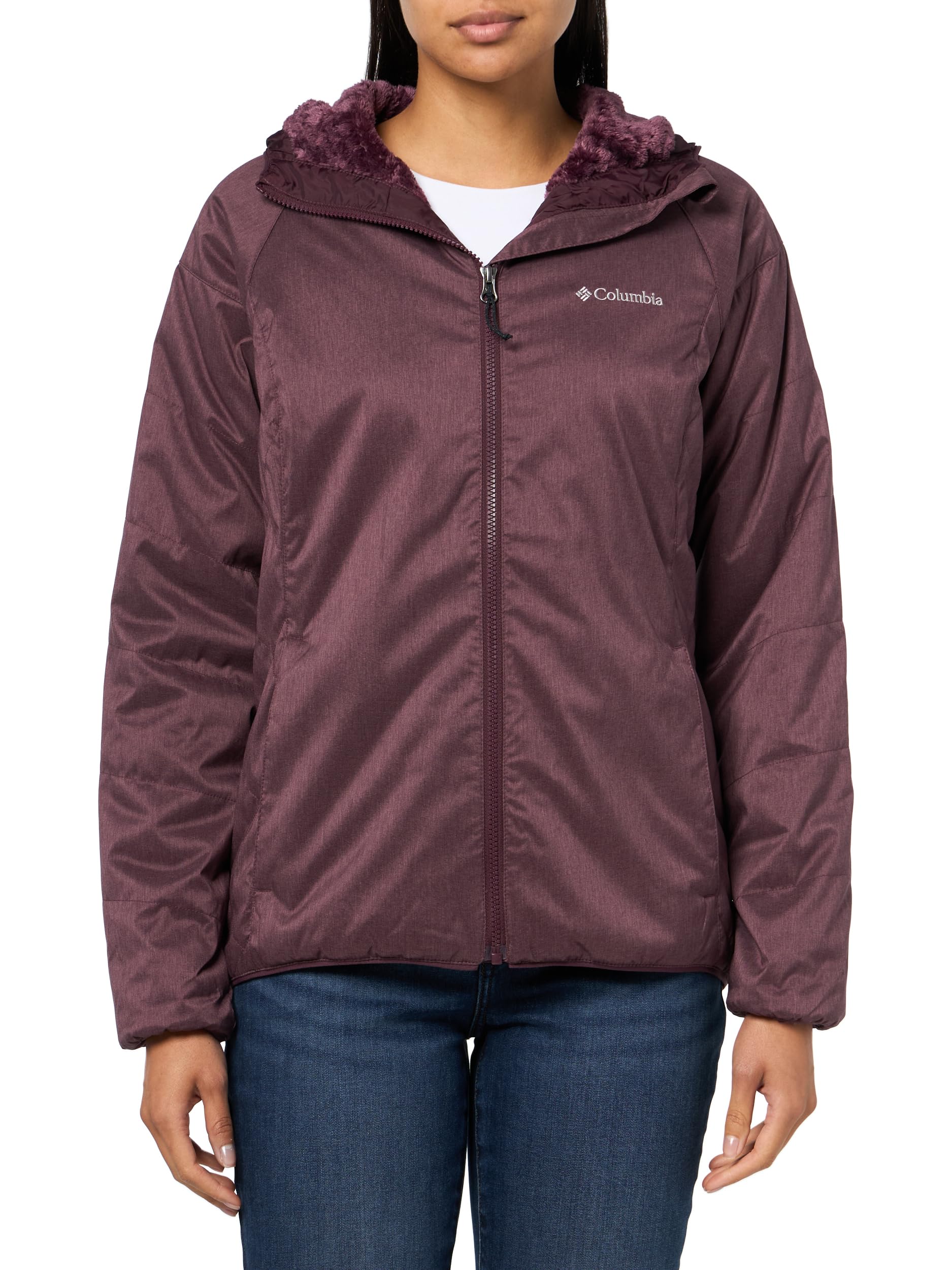 Columbia Womens Kruser Ridge III Plush Softshell Jacket, Moonvista Heather, X-Large