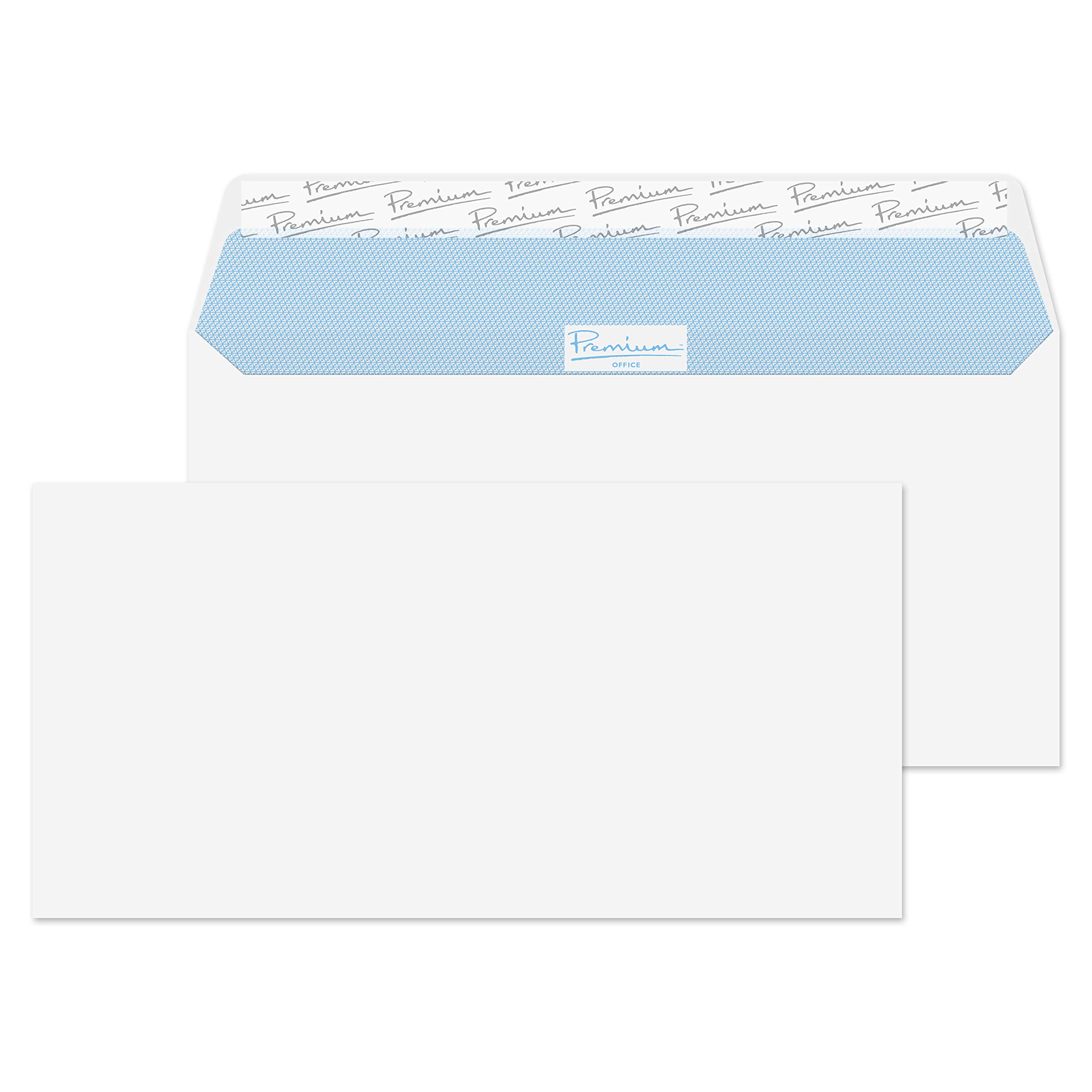 Blake Office - Premium Envelopes DL (110 x 220mm) - Pack of 50 - Thickness 120GSM - FSC Certified White Envelopes 4.3 x 20.6 Inches - Business Envelope - Laser & Printer Compatible (32214)