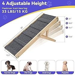 2025 Upgraded Dog Ramp for Couch, Foldable Small