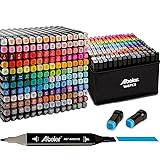 168 Colors Alcohol Markers Set, Dual Tips Blender